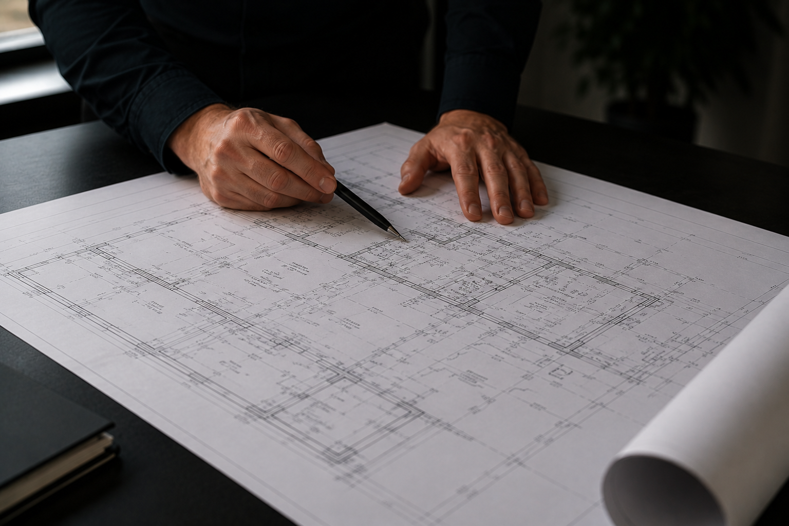 Preparing the blueprints for a Deepklar partner-company.