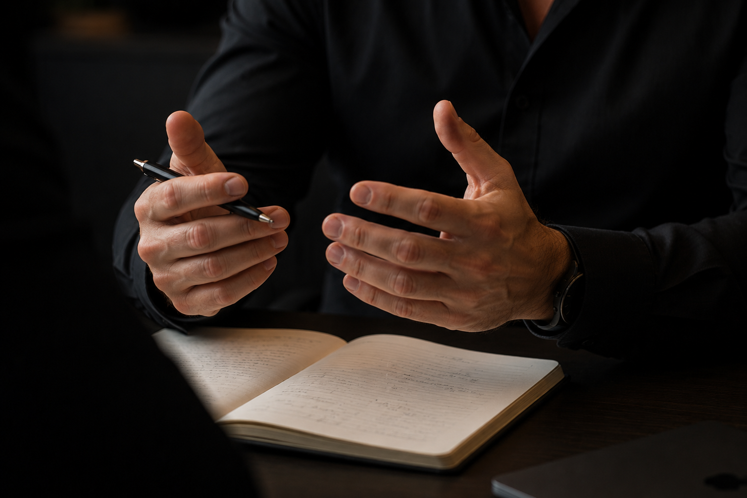 Alen actively coaching a Deepklar client on mental clarity and leadership.